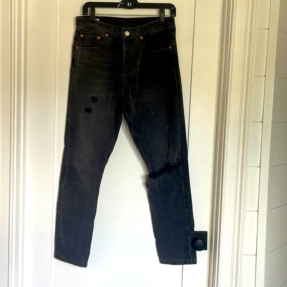 Levi dark gray denim, size W28 L28